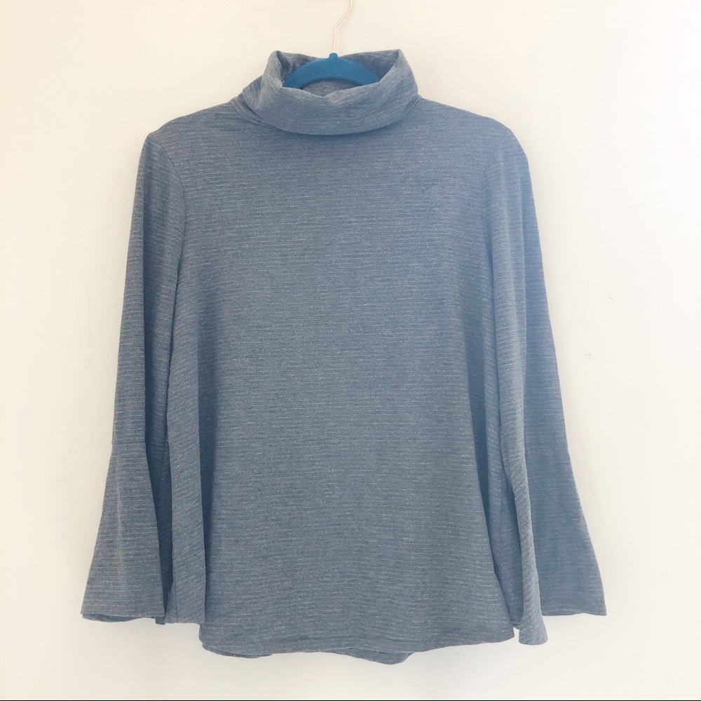 Postmark Anthro Liz Metallic Bell Sleeve Top Small - Picture 3 of 8